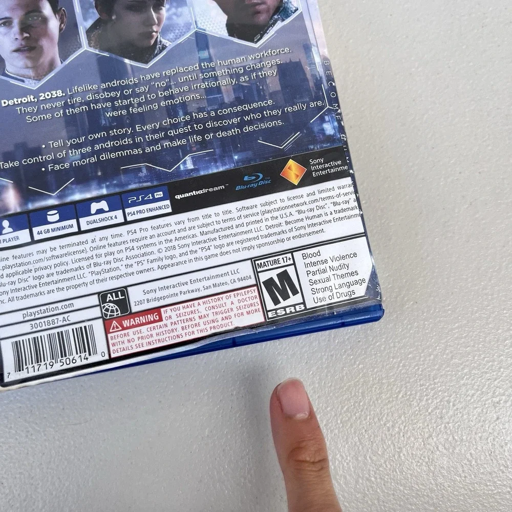 Detroit: Become Human PS4 - Sony PlayStation 4 Pre-owned Works Tested